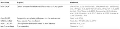 Using Pox-Neuro (Poxn) Mutants in Drosophila <mark class="highlighted">Gustation</mark> Research: A Double-Edged Sword